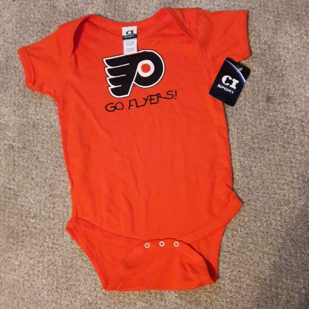 NWT Philadelphia Flyers One Piece Bodysuit